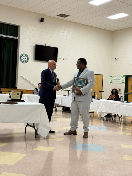 WTHS Coach Curtis Custis Recognized at Board of Education Meeting